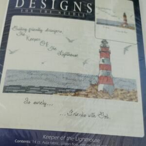 Designs for the Needle Keeper of the Lighthouse Cross Stitch Kit Seaside, Beach